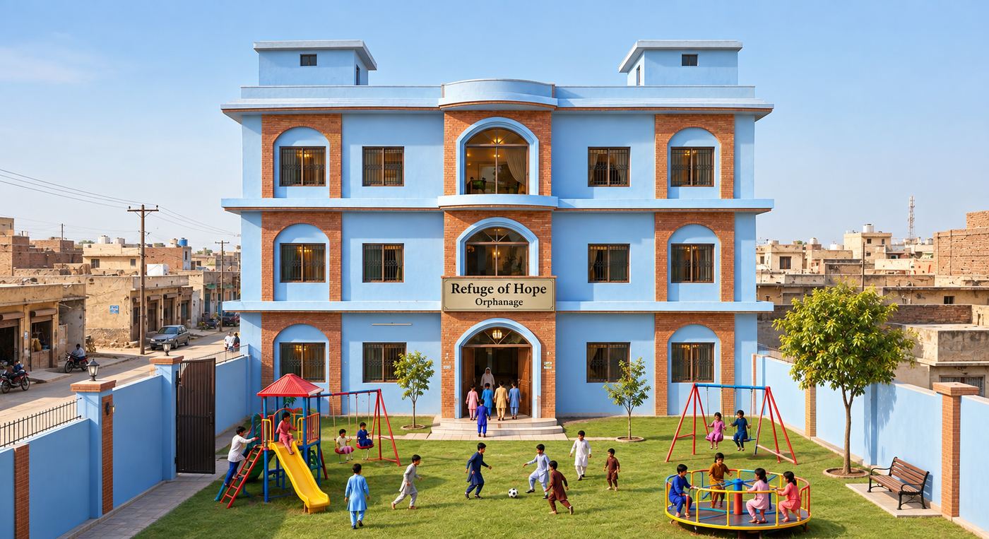 Illustration du futur orphelinat Refuge de l'Espoir